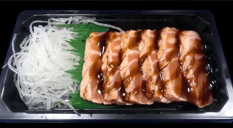 Sake tataki sashimi