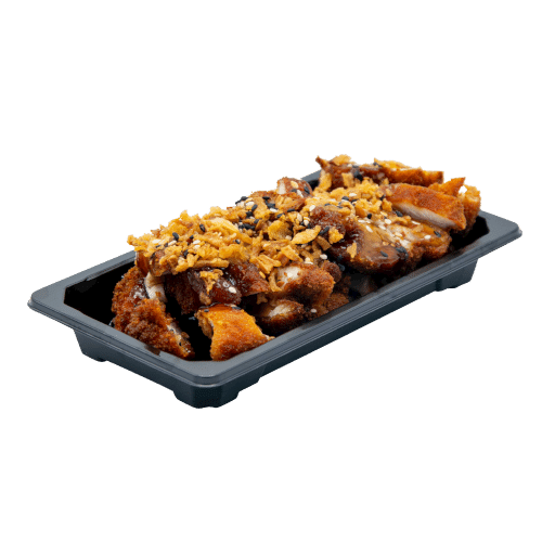 Portion of yakitori chicken