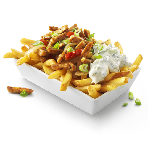Fries gyros tzatziki