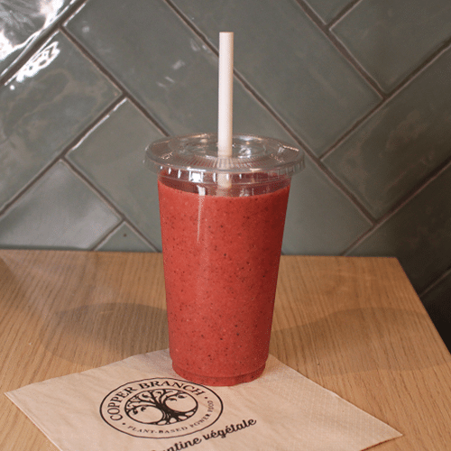 Rode vruchten smoothie