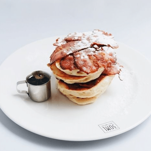 Pancakes met bacon