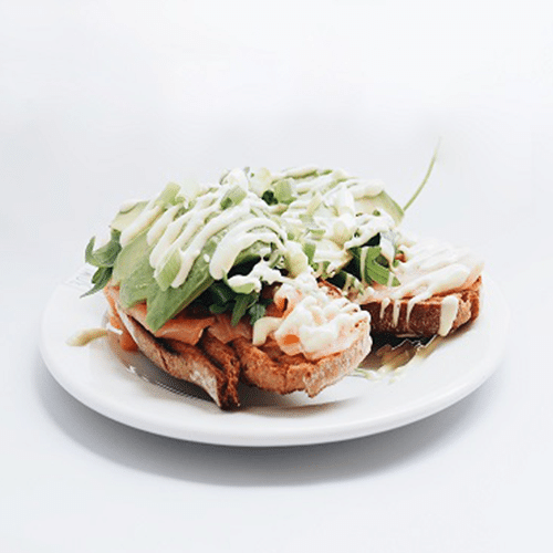 Tiny toast wasabi zalm