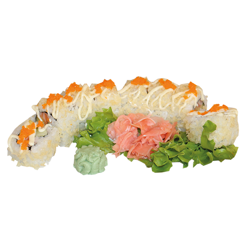 Crispy salmon mango