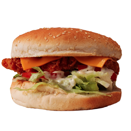 Fried chicken burger