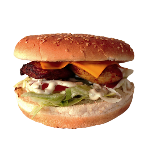 Grilled chicken burger