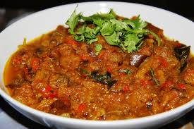 Aubergine bhaji