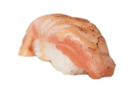 Nigiri flaming salmon