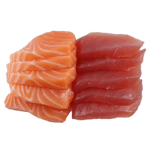 Double sashimi zalm en tonijn sashimi
