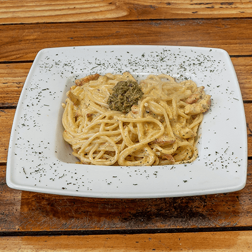 Pasta pesto kip
