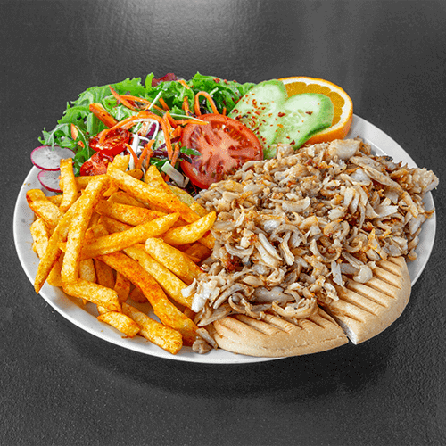 Kip kebab schotel klein