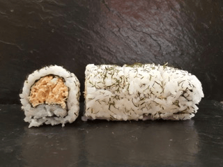 Uramaki zalmmousse-dille