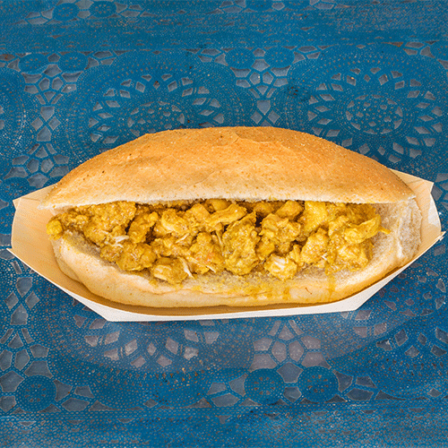 Chicken curry sandwich