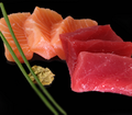 Sashimi mix salmon and tuna