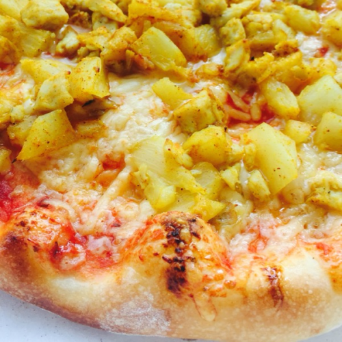 Pizza pollo hawai