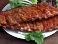 Grilled spare ribs BBQ