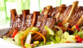 Grilled natural spare ribs
