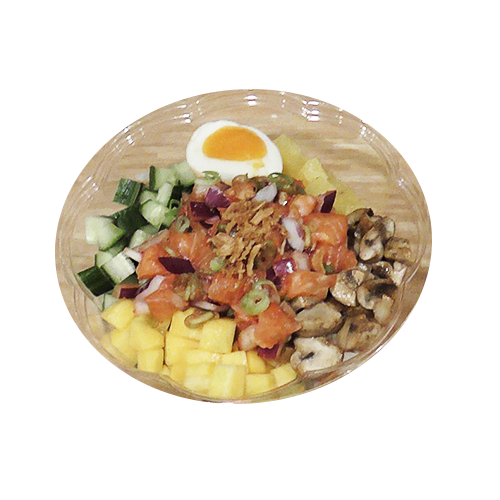 Large poke bowl king salmon lomi lomi