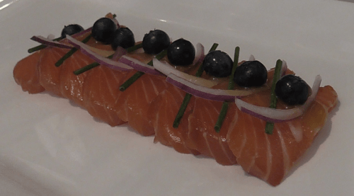 Salmon looking for greens in the yellow sea (8 stuks)