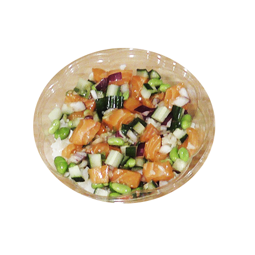 Large poke bowl samba king salmon