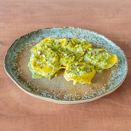 Pasta giganti con funghi porcini e pistacchio