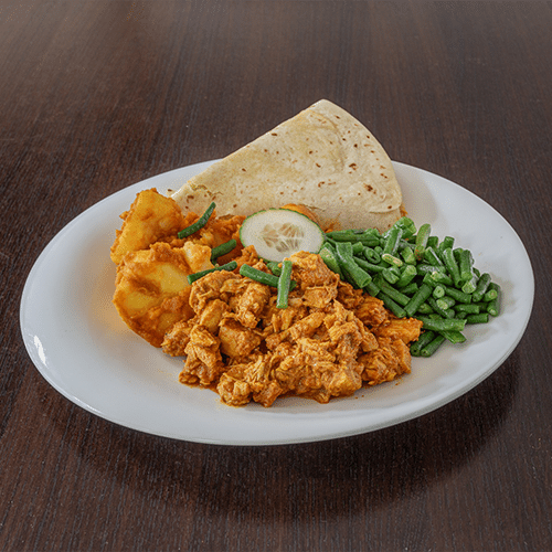 Roti roll curry chicken breast