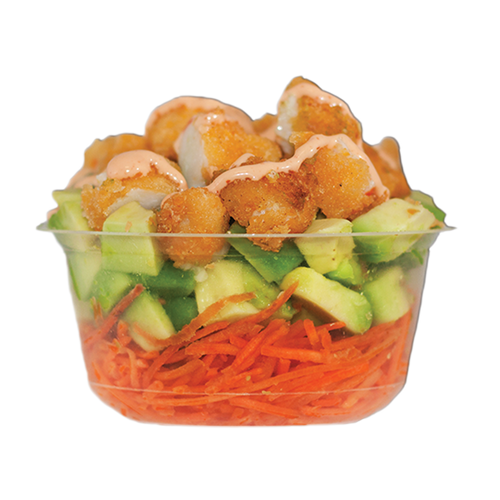 Vegan lemon ebi salad