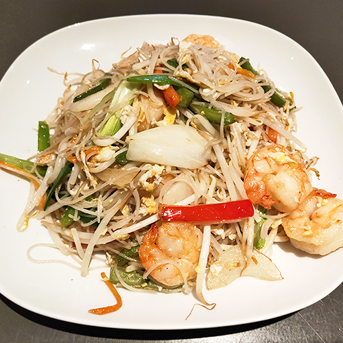Mihoen met Chinese garnalen