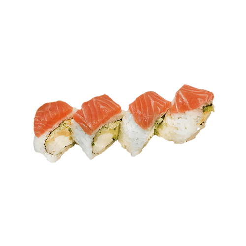 Salmon mozzarella inside out 4 pieces