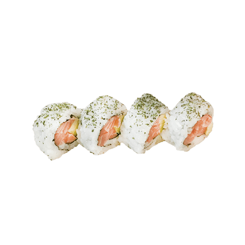 Salmon avocado inside out 4 pieces