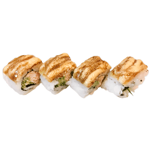 Flame salmon inside out 4 pieces