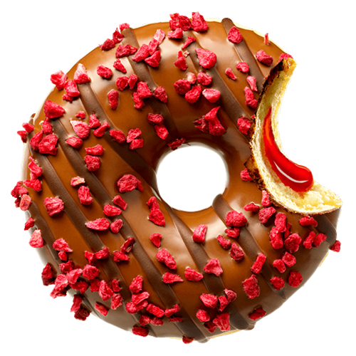 Raspberry bliss donut