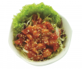 Spicy sashimi salade