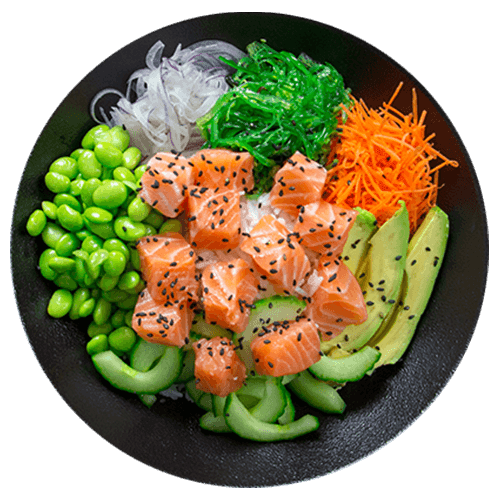 Poke bowl Norwegian salmon