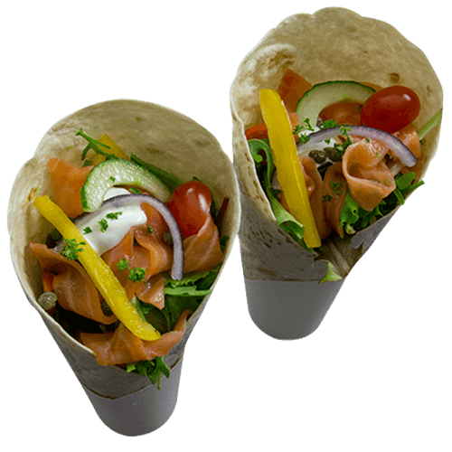 Wrap salmon