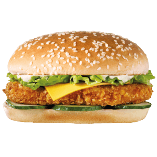 Crispy chicken burger