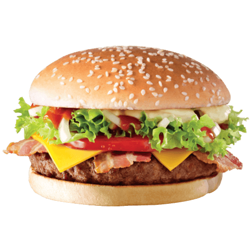 Veal bacon burger