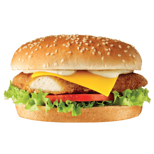 Spicy chicken burger