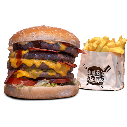 Bacon tower burger menu