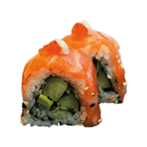 Naked salmon roll