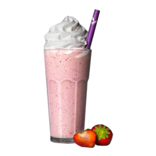 Aardbei milkshake
