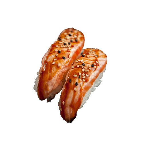 Nigiri zalm teriyaki