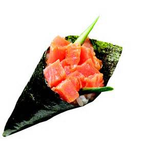 Spicy maguro temaki