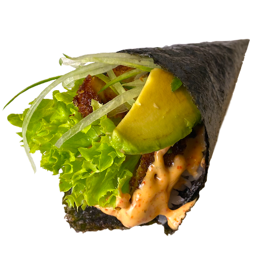 Spicy chicken temaki
