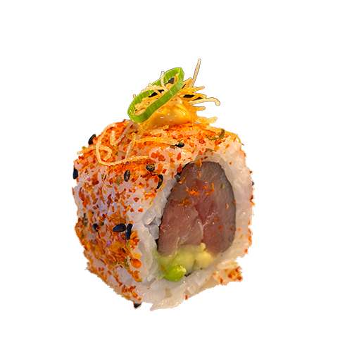 Spicy tuna tartare uramaki