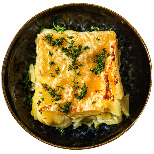 Gratinated potatoes