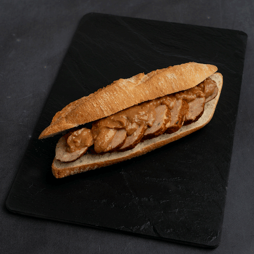 Chicken meatball sandwich