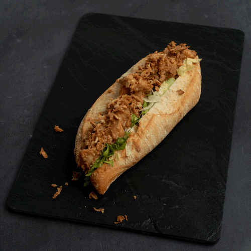 Chicken satay sandwich
