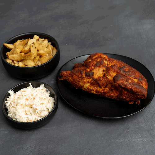 Half a chicken menu