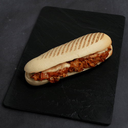 Pulled chicken panini