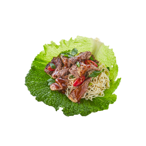 Beef teriyaki met wok noodles